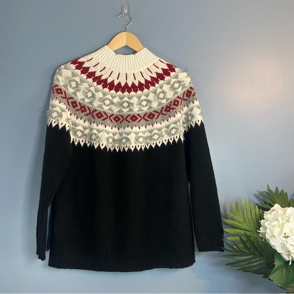 J. Jill Fair Isle Nordic Pullover Sweater - Picture 7 of 7
